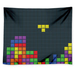 Colorful Block Puzzle Video Game Print Tapestry