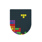 Colorful Block Puzzle Video Game Print Toilet Lid Cover