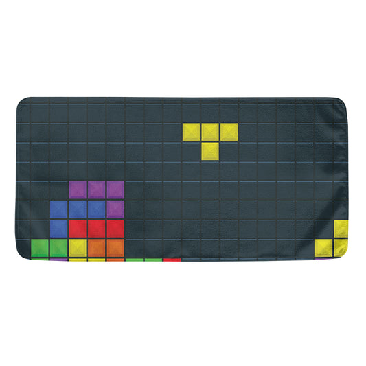 Colorful Block Puzzle Video Game Print Towel