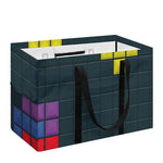 Colorful Block Puzzle Video Game Print Utility Tote Bag