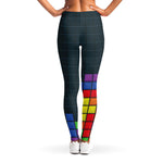Colorful Block Puzzle Video Game Print Women's Leggings