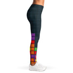 Colorful Block Puzzle Video Game Print Women's Leggings