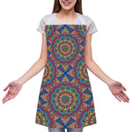 Colorful Bohemian Mandala Pattern Print Adjustable Apron