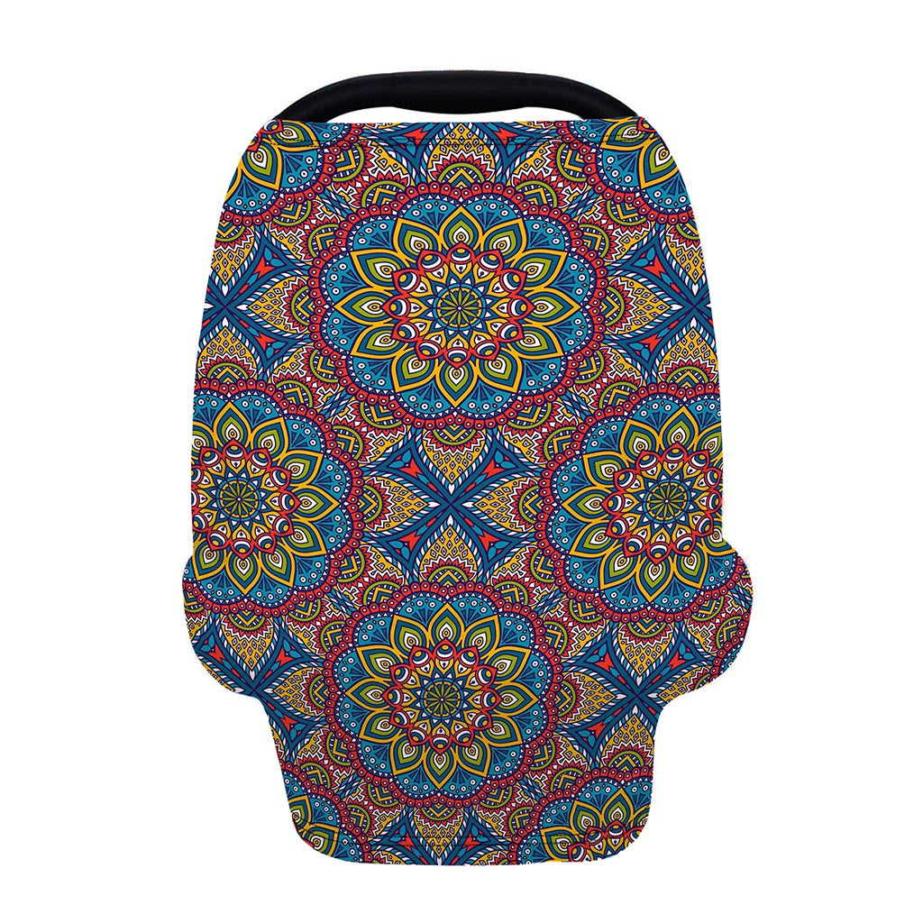 Colorful Bohemian Mandala Pattern Print Baby Seat Cover