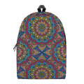 Colorful Bohemian Mandala Pattern Print School Backpack