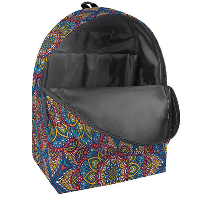 Colorful Bohemian Mandala Pattern Print Backpack