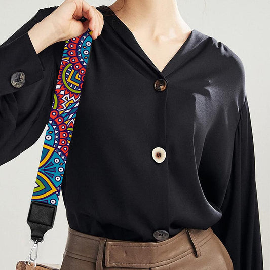 Colorful Bohemian Mandala Pattern Print Bag Strap