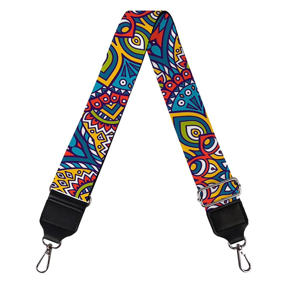 Colorful Bohemian Mandala Pattern Print Bag Strap