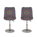 Colorful Bohemian Mandala Pattern Print Bar Stool Covers