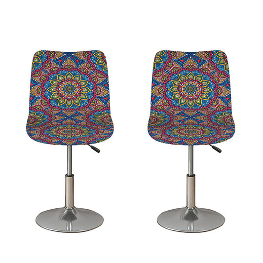 Colorful Bohemian Mandala Pattern Print Bar Stool Covers