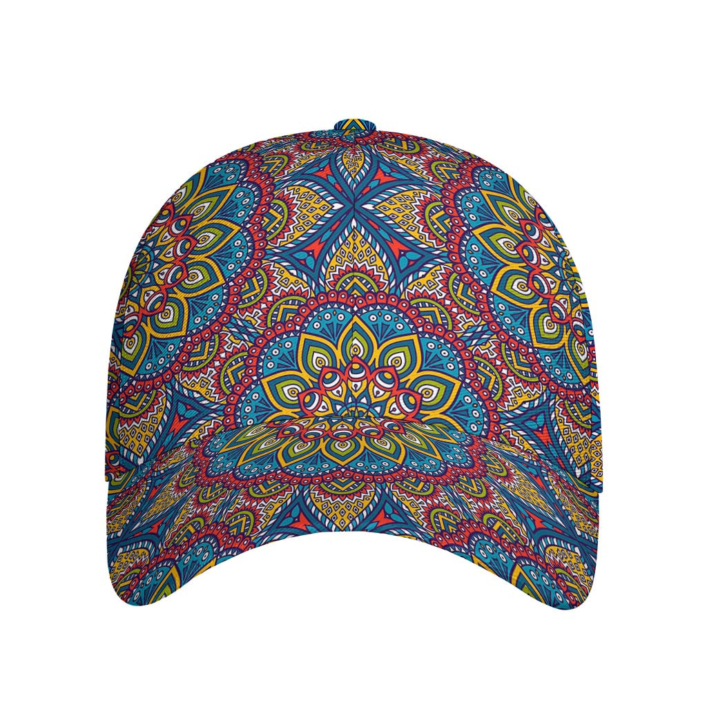 Colorful Bohemian Mandala Pattern Print Baseball Cap