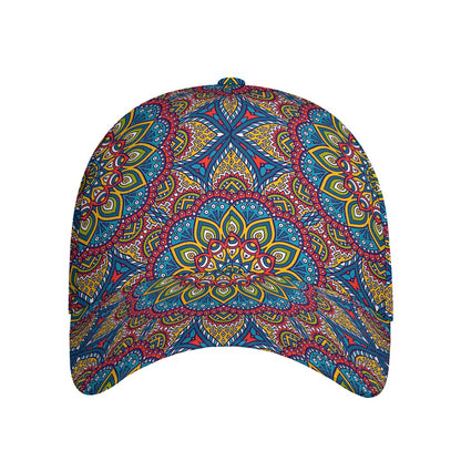 Colorful Bohemian Mandala Pattern Print Baseball Cap