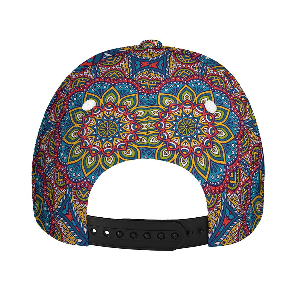Colorful Bohemian Mandala Pattern Print Baseball Cap