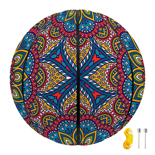 Colorful Bohemian Mandala Pattern Print Basketball