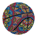 Colorful Bohemian Mandala Pattern Print Basketball