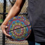 Colorful Bohemian Mandala Pattern Print Basketball