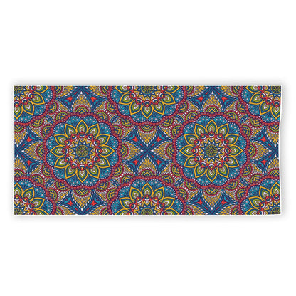 Colorful Bohemian Mandala Pattern Print Beach Towel