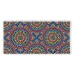 Colorful Bohemian Mandala Pattern Print Beach Towel