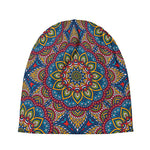 Colorful Bohemian Mandala Pattern Print Beanie