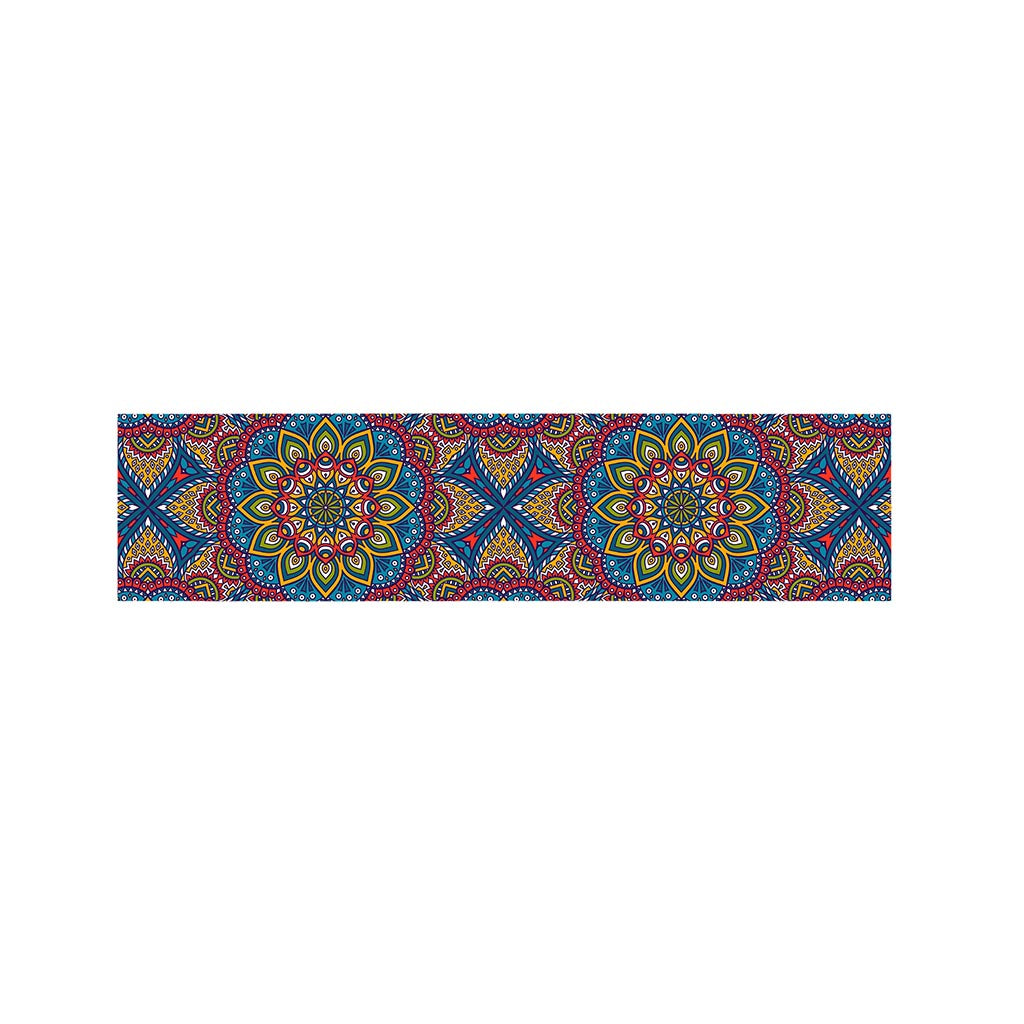 Colorful Bohemian Mandala Pattern Print Bed Runner