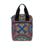 Colorful Bohemian Mandala Pattern Print Bible Tote Bag