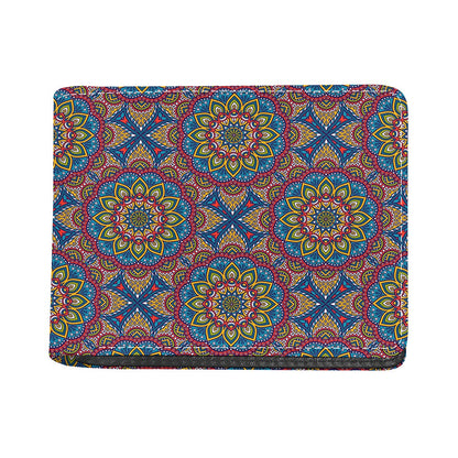 Colorful Bohemian Mandala Pattern Print Bifold Wallet