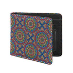 Colorful Bohemian Mandala Pattern Print Bifold Wallet