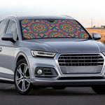Colorful Bohemian Mandala Pattern Print Car Windshield Sun Shade