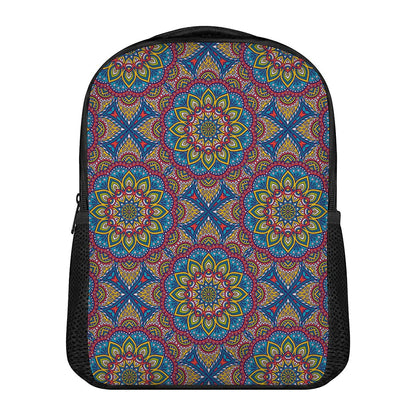 Colorful Bohemian Mandala Pattern Print Casual Backpack