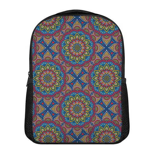Colorful Bohemian Mandala Pattern Print Casual Backpack