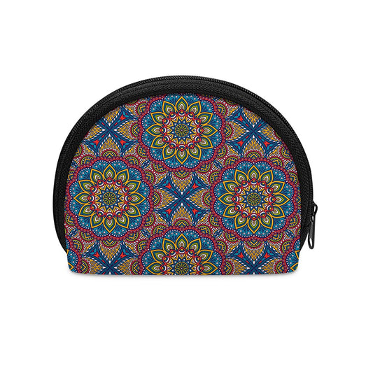 Colorful Bohemian Mandala Pattern Print Coin Purse