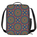 Colorful Bohemian Mandala Pattern Print Crossbody Lunch Bag