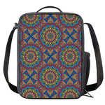 Colorful Bohemian Mandala Pattern Print Crossbody Lunch Bag
