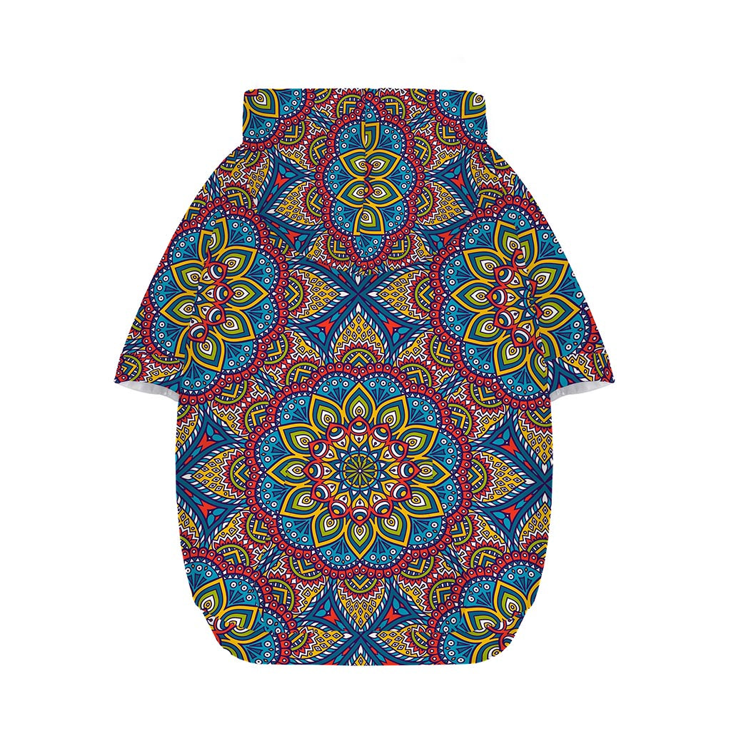 Colorful Bohemian Mandala Pattern Print Dog Zip Up Hoodie