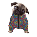 Colorful Bohemian Mandala Pattern Print Dog Zip Up Jacket