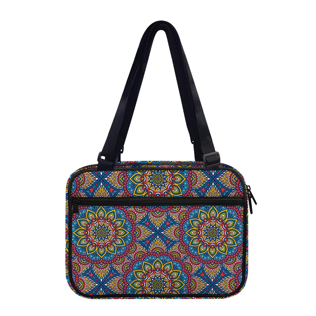 Colorful Bohemian Mandala Pattern Print Double Strap Bible Bag