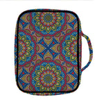 Colorful Bohemian Mandala Pattern Print Front Pocket Bible Bag