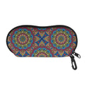 Colorful Bohemian Mandala Pattern Print Glasses Case