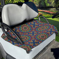 Colorful Bohemian Mandala Pattern Print Golf Cart Seat Cover