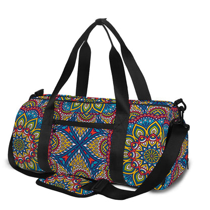 Colorful Bohemian Mandala Pattern Print Gym Bag