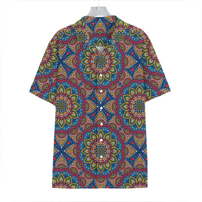 Colorful Bohemian Mandala Pattern Print Hawaiian Shirt
