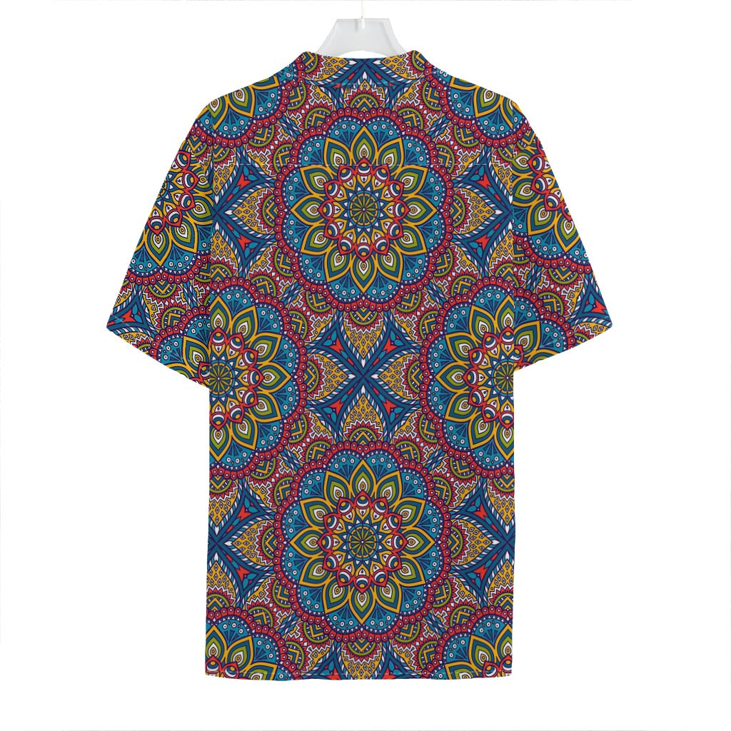 Colorful Bohemian Mandala Pattern Print Hawaiian Shirt