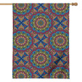 Colorful Bohemian Mandala Pattern Print House Flag