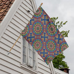 Colorful Bohemian Mandala Pattern Print House Flag