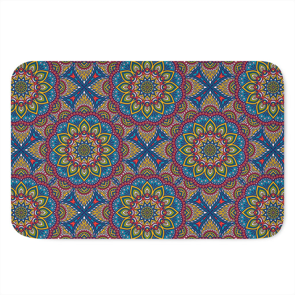Colorful Bohemian Mandala Pattern Print Indoor Door Mat