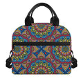 Colorful Bohemian Mandala Pattern Print Insulated Lunch Bag