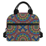 Colorful Bohemian Mandala Pattern Print Insulated Lunch Bag