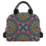 Colorful Bohemian Mandala Pattern Print Insulated Lunch Bag