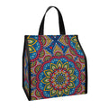 Colorful Bohemian Mandala Pattern Print Insulated Lunch Tote