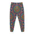 Colorful Bohemian Mandala Pattern Print Jogger Pants